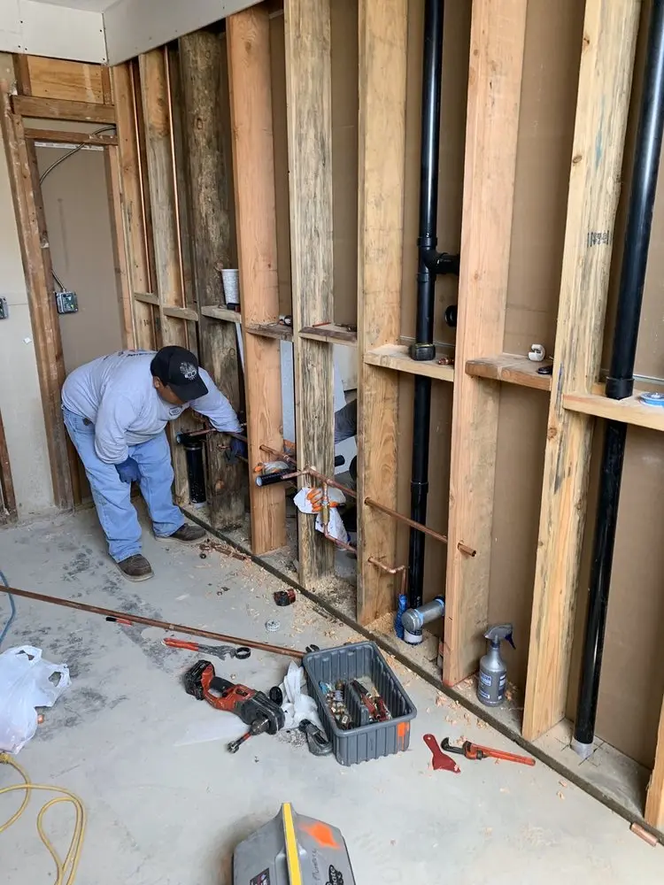 Commercial rough-in plumbing for Water Heater Replacement in Del City